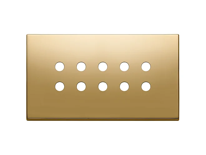 VIMAR Vimar 22699.RN.82 Placca 5Mx10 BS Tondo oro