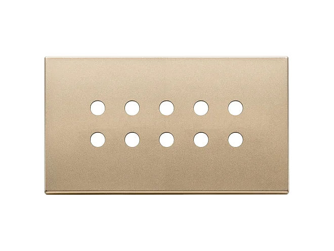 VIMAR Vimar 22699.RN.88 Placca 5Mx10 BS Tondo oro satinato