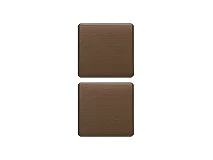 VIMAR Vimar 22751.0.12 Due tasti Flat no simboli bronzo