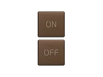VIMAR Vimar 22751.1.12 Due tasti Flat simboli ON/OFF bronzo
