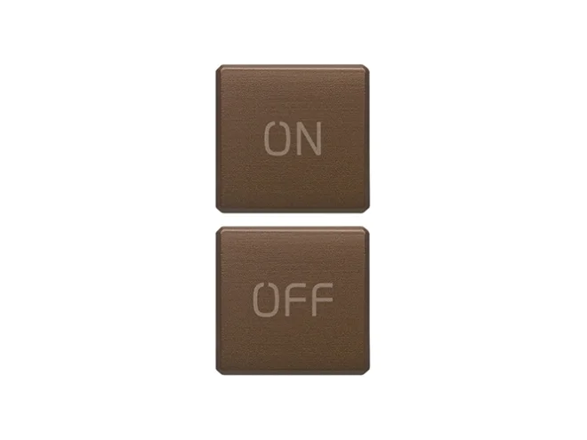 VIMAR Vimar 22751.1.12 Due tasti Flat simboli ON/OFF bronzo