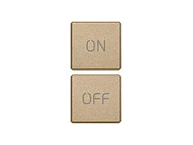 VIMAR Vimar 22751.1.88 Due tasti Flat simboli ON/OFF oro satin.