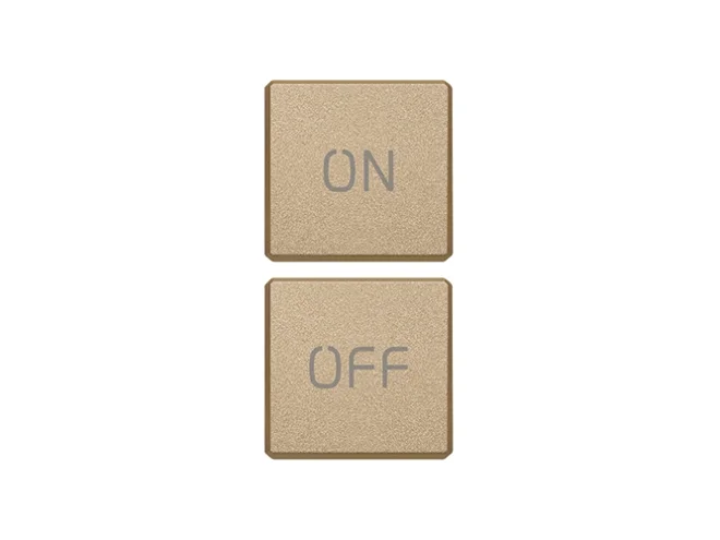 VIMAR Vimar 22751.1.88 Due tasti Flat simboli ON/OFF oro satin.