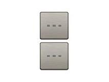 VIMAR Vimar 22751.11 Due tasti Flat neutri illum. nichel