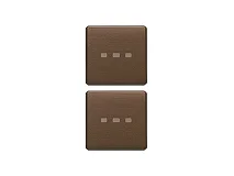 VIMAR Vimar 22751.12 Due tasti Flat neutri illum. bronzo