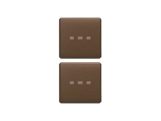 VIMAR Vimar 22751.12 Due tasti Flat neutri illum. bronzo