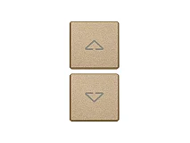 VIMAR Vimar 22751.2.88 Due tasti Flat simboli frecce oro satin.