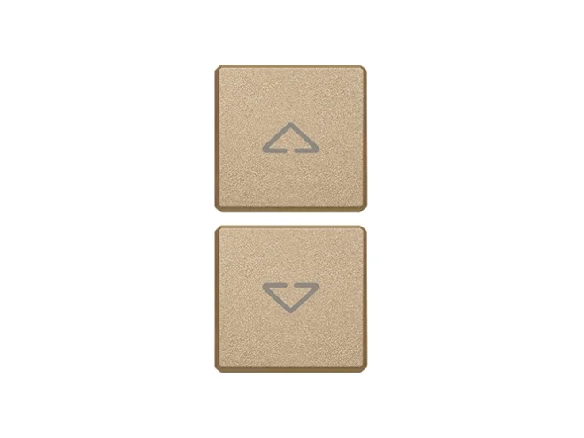 VIMAR Vimar 22751.2.88 Due tasti Flat simboli frecce oro satin.