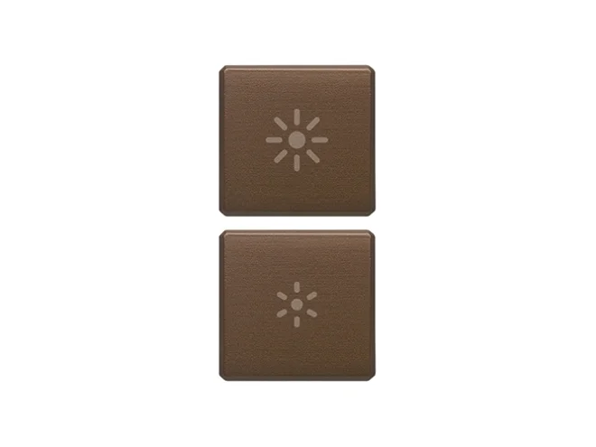 VIMAR Vimar 22751.3.12 Due tasti Flat dimmer bronzo