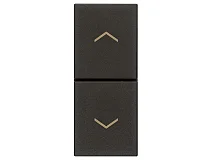 VIMAR Vimar 30062.G Due pulsanti interbl. NO+NO 10A nero