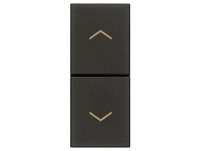 VIMAR Vimar 30062.G Due pulsanti interbl. NO+NO 10A nero