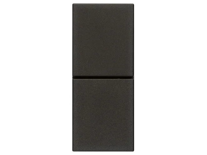 VIMAR Vimar 30066.G Due pulsanti indip. NO+NO 10A nero
