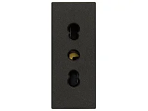 VIMAR Vimar 30203.G Presa 2P+T 16A P17/11 nero