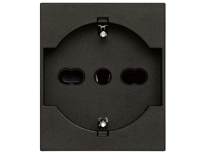 VIMAR Vimar 30210.G Presa 2P+T 16A universale nero