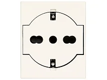 VIMAR Vimar 30211.B Presa 2P+T P40 universale a filo bianco