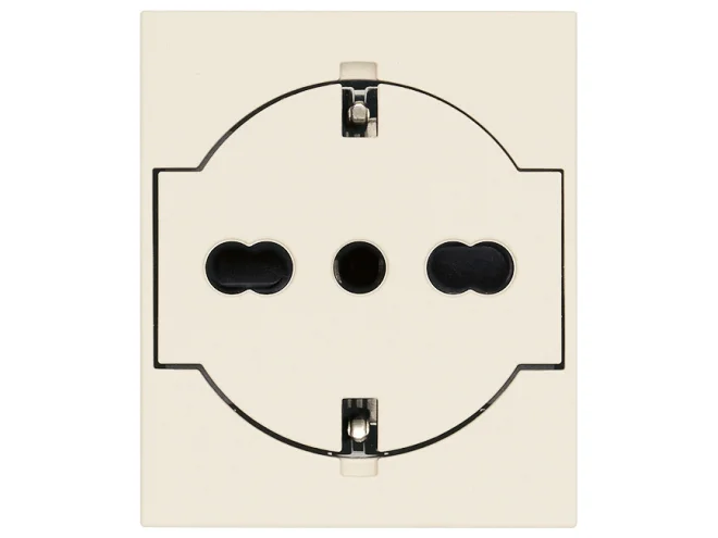 VIMAR Vimar 30211.C Presa 2P+T P40 universale a filo canapa