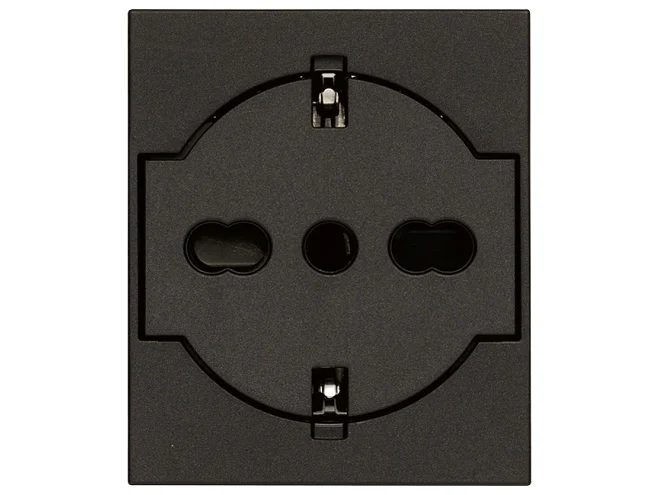 VIMAR Vimar 30211.G Presa 2P+T P40 universale a filo nero