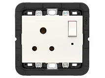 VIMAR Vimar 30215.B Presa 2P+T 5A inglese interr. bianco