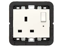 VIMAR Vimar 30221.B Presa 2P+T 13A inglese interr. bianco