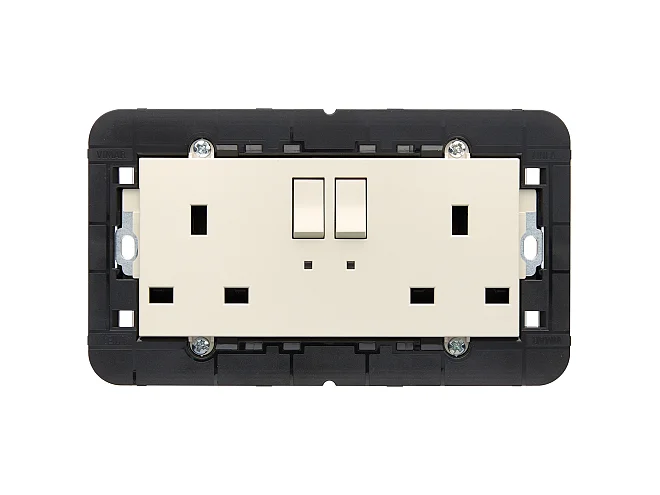 VIMAR Vimar 30222.C 2 prese 2P+T 13A inglese interr. canapa