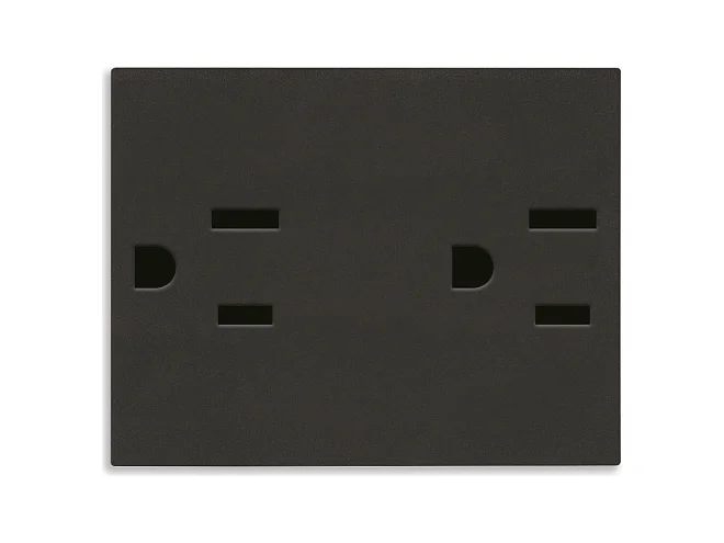 VIMAR Vimar 30243.G Due prese SICURY 2P+T 15A USA nero