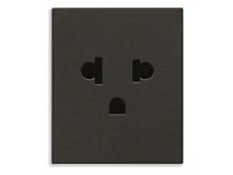 VIMAR Vimar 30248.G Presa SICURY 2P+T 16A USA+EU nero
