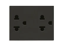 VIMAR Vimar 30249.G Due prese SICURY 2P+T USA+EU nero