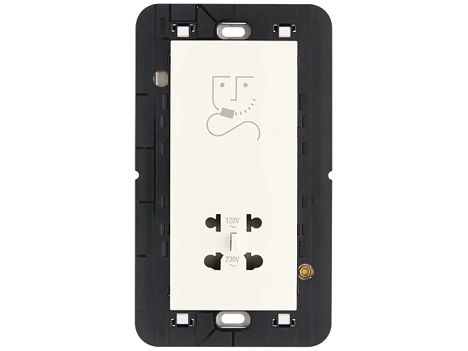VIMAR Vimar 30291.B Presa per rasoio verticale 230V bianco
