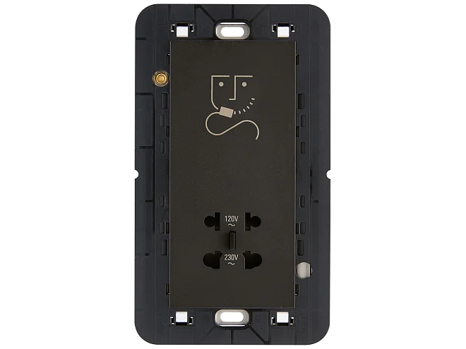 VIMAR Vimar 30291.G Presa per rasoio verticale 230V nero