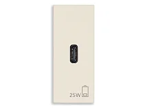 VIMAR Vimar 30292.C25C Alimentatore USB C PD 25W canapa