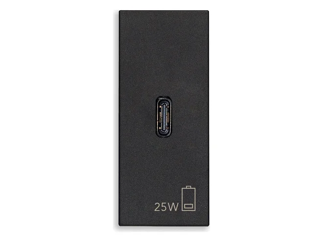 VIMAR Vimar 30292.C25G Alimentatore USB C PD 25W nero