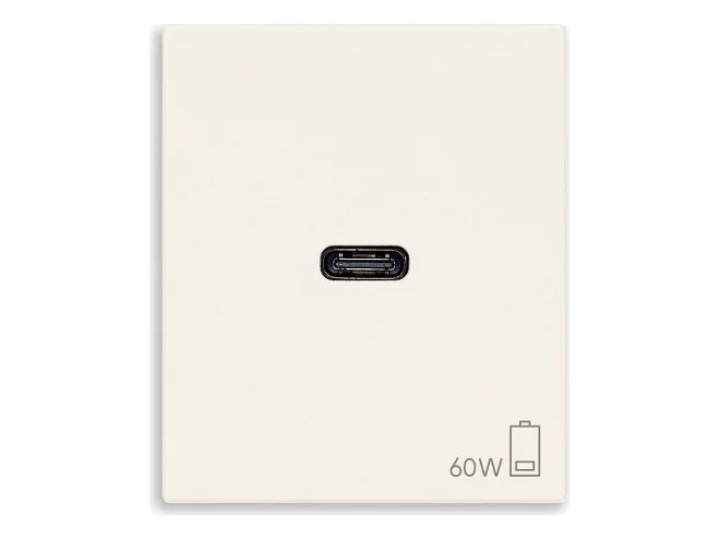 VIMAR Vimar 30298.60B Alimentatore USB C 60W PD bianco
