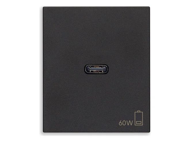 VIMAR Vimar 30298.60G Alimentatore USB C 60W PD nero