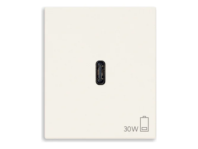 VIMAR Vimar 30298.B Alimentatore USB C 30W PD bianco