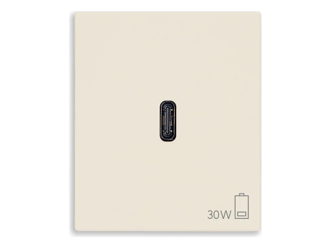 VIMAR Vimar 30298.C Alimentatore USB C 30W PD canapa