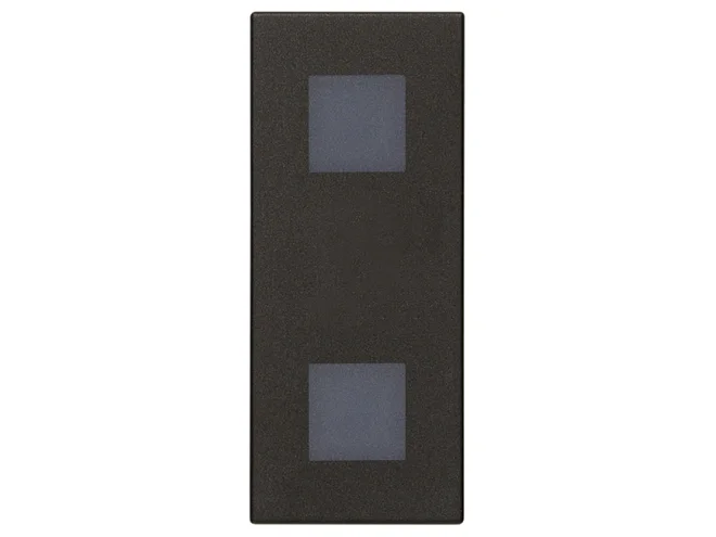 VIMAR Vimar 30388.G Doppia spia diffusore neutro nero
