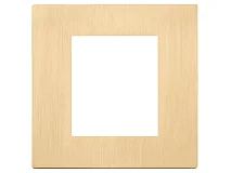 VIMAR Vimar 30642.70.01 Placca 2M oro spazzolato