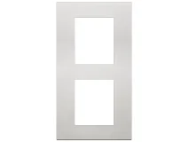 VIMAR Vimar 30645.20 Placca 4M (2+2)int71 verticale argento