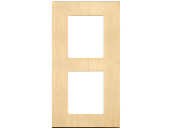 VIMAR Vimar 30645.70.01 Placca 4M (2+2)int71 verticale oro spazz