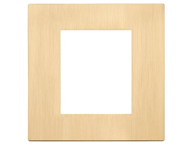 VIMAR Vimar 30647.70.01 Placca 2M BS oro spazzolato
