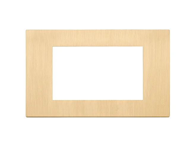 VIMAR Vimar 30654.70.01 Placca 4M oro spazzolato