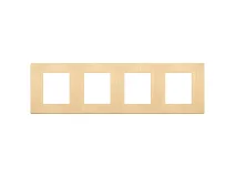VIMAR Vimar 30669.70.01 Placca 8M (2+2+2+2)int71 oro spazzolato