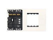 VIMAR Vimar 32614.B Supporto XT 4M misto con placca bianco