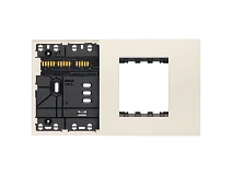 VIMAR Vimar 32614.C Supporto XT 4M misto con placca canapa