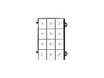 VIMAR Vimar 41119.03 Modulo frontale tastiera Pixel bianco