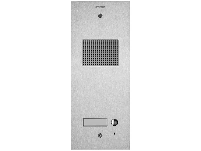 VIMAR Vimar 41501 Placca Steely 2F+ audio 1 puls. acciaio