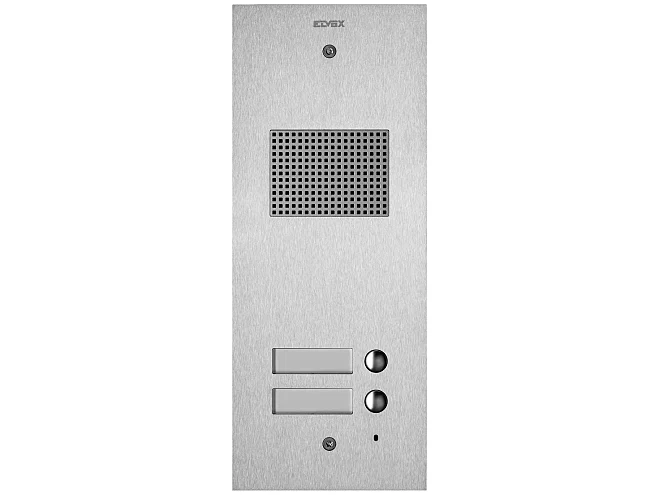 VIMAR Vimar 41502 Placca Steely 2F+ audio 2 puls. acciaio