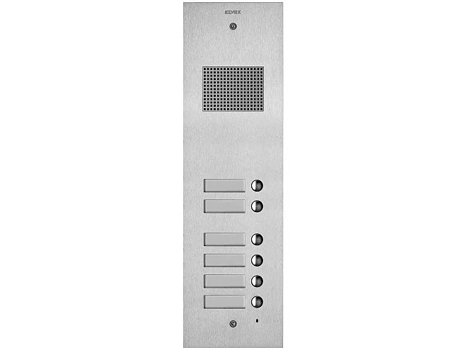 VIMAR Vimar 41506 Placca Steely 2F+ audio 6 puls. acciaio