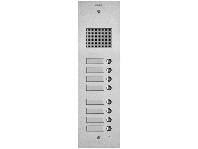 VIMAR Vimar 41508 Placca Steely 2F+ audio 8 puls. acciaio