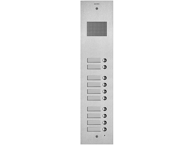 VIMAR Vimar 41510 Placca Steely 2F+ audio 10 puls. acciaio